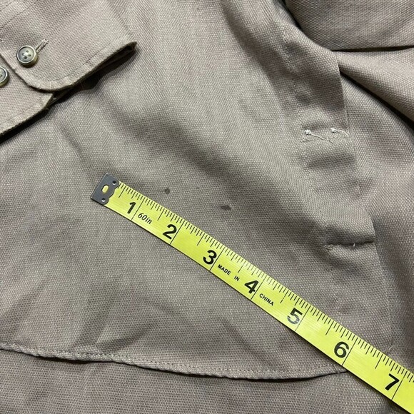 Yves Saint Laurent Casual Neutral Brown Button Down Shirt Y2K Men's Size 18 / XL - Picture 9 of 9